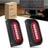 2Pcs Red/White Tail Lights+Brackets