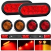 image:imageNilight Triple Tail Light 72LED 2PCS Stop Brake Turn Signals Reverse Back Up Running Lights with Iron Bracket Base IP67 Waterproof Fits Truck Trailer Camper Van RV CaravanTail Lights wMarker Light wID Light Bar