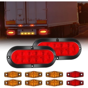 image:imageNilight Triple Tail Light 72LED 2PCS Stop Brake Turn Signals Reverse Back Up Running Lights with Iron Bracket Base IP67 Waterproof Fits Truck Trailer Camper Van RV CaravanTail Lights Screws wMarker Light