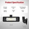 image:imageNilight License Plate Lights Compatible with 20112023 Ford Explorer  Compatible with 20112023 Ford Explorer etc 18SMD 6000K LEDs IP67 waterproof plugandplay OEM replacementBlack 20102014 Ford Mustang20072014 Lincoln MKX