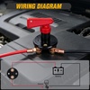 image:imageNilight Top Post Battery Disconnect Switch 12V48V 275A Kill Switch Negative ON Off Battery Cut Shut Off for Boat Car Vehicles RV Marine100A ONOFF Switch with Waterproof Key and Cover