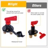 image:imageNilight Top Post Battery Disconnect Switch 12V48V 275A Kill Switch Negative ON Off Battery Cut Shut Off for Boat Car Vehicles RV Marine100A ONOFF Switch with Waterproof Key and Cover