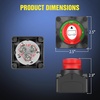 image:imageNilight Top Post Battery Disconnect Switch 12V48V 275A Kill Switch Negative ON Off Battery Cut Shut Off for Boat Car Vehicles RV Marine1Pcs 12BothOff Switch 200A