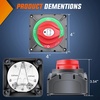 image:imageNilight Top Post Battery Disconnect Switch 12V48V 275A Kill Switch Negative ON Off Battery Cut Shut Off for Boat Car Vehicles RV Marine1Pcs 12BothOff Switch 600A