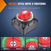 image:imageNilight Top Post Battery Disconnect Switch 12V48V 275A Kill Switch Negative ON Off Battery Cut Shut Off for Boat Car Vehicles RV Marine1Pcs 12BothOff Switch 600A