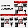 image:imageNilight Top Post Battery Disconnect Switch 12V48V 275A Kill Switch Negative ON Off Battery Cut Shut Off for Boat Car Vehicles RV Marine1Pcs 12BothOff Switch 600A