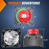 image:imageNilight Top Post Battery Disconnect Switch 12V48V 275A Kill Switch Negative ON Off Battery Cut Shut Off for Boat Car Vehicles RV Marine1Pcs OnOff Switch 600A