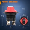 image:imageNilight Top Post Battery Disconnect Switch 12V48V 275A Kill Switch Negative ON Off Battery Cut Shut Off for Boat Car Vehicles RV Marine1Pcs OnOff Switch 100A