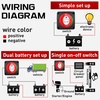 image:imageNilight Top Post Battery Disconnect Switch 12V48V 275A Kill Switch Negative ON Off Battery Cut Shut Off for Boat Car Vehicles RV Marine1Pcs OnOff Switch 600A