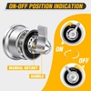 image:imageNilight Top Post Battery Disconnect Switch 12V48V 275A Kill Switch Negative ON Off Battery Cut Shut Off for Boat Car Vehicles RV Marine200A OnOff Switch