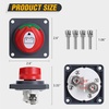 image:imageNilight Top Post Battery Disconnect Switch 12V48V 275A Kill Switch Negative ON Off Battery Cut Shut Off for Boat Car Vehicles RV Marine275A Panel Mounted Switch