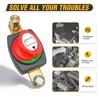image:imageNilight Top Post Battery Disconnect Switch 12V48V 275A Kill Switch Negative ON Off Battery Cut Shut Off for Boat Car Vehicles RV Marine275A Side Post ONOff Switch with Adapter