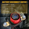 image:imageNilight Top Post Battery Disconnect Switch 12V48V 275A Kill Switch Negative ON Off Battery Cut Shut Off for Boat Car Vehicles RV Marine275A Side Post ONOff Switch wVoltmeter Display