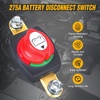 image:imageNilight Top Post Battery Disconnect Switch 12V48V 275A Kill Switch Negative ON Off Battery Cut Shut Off for Boat Car Vehicles RV Marine275A Side Post ONOff Switch