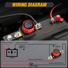 image:imageNilight Top Post Battery Disconnect Switch 12V48V 275A Kill Switch Negative ON Off Battery Cut Shut Off for Boat Car Vehicles RV Marine275A Side Post ONOff Switch wVoltmeter Display
