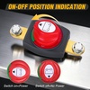 image:imageNilight Top Post Battery Disconnect Switch 12V48V 275A Kill Switch Negative ON Off Battery Cut Shut Off for Boat Car Vehicles RV Marine275A Side Post ONOff Switch