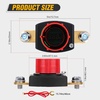 image:imageNilight Top Post Battery Disconnect Switch 12V48V 275A Kill Switch Negative ON Off Battery Cut Shut Off for Boat Car Vehicles RV Marine275A Side Post ONOff Switch wVoltmeter Display