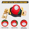 image:imageNilight Top Post Battery Disconnect Switch 12V48V 275A Kill Switch Negative ON Off Battery Cut Shut Off for Boat Car Vehicles RV Marine275A Top Post ONOff Switch Positive Terminal