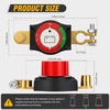 image:imageNilight Top Post Battery Disconnect Switch 12V48V 275A Kill Switch Negative ON Off Battery Cut Shut Off for Boat Car Vehicles RV Marine275A Top Post ONOff Switch Round