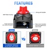 image:imageNilight Top Post Battery Disconnect Switch 12V48V 275A Kill Switch Negative ON Off Battery Cut Shut Off for Boat Car Vehicles RV Marine2Pcs OnOff Switch 275A