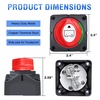 image:imageNilight Top Post Battery Disconnect Switch 12V48V 275A Kill Switch Negative ON Off Battery Cut Shut Off for Boat Car Vehicles RV Marine2Pcs OnOff Switch 275A