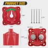 image:imageNilight Top Post Battery Disconnect Switch 12V48V 275A Kill Switch Negative ON Off Battery Cut Shut Off for Boat Car Vehicles RV Marine300A ONOff Switch Waterproof