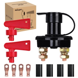 image:imageNilight Top Post Battery Disconnect Switch 12V48V 275A Kill Switch Negative ON Off Battery Cut Shut Off for Boat Car Vehicles RV Marine100A ONOFF Switch with Waterproof Key and Cover