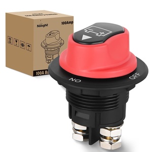 image:imageNilight Top Post Battery Disconnect Switch 12V48V 275A Kill Switch Negative ON Off Battery Cut Shut Off for Boat Car Vehicles RV Marine1Pcs OnOff Switch 100A
