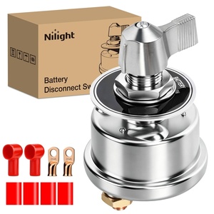 image:imageNilight Top Post Battery Disconnect Switch 12V48V 275A Kill Switch Negative ON Off Battery Cut Shut Off for Boat Car Vehicles RV Marine200A OnOff Switch