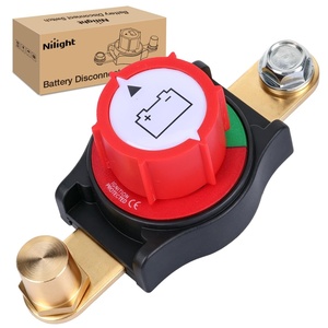 image:imageNilight Top Post Battery Disconnect Switch 12V48V 275A Kill Switch Negative ON Off Battery Cut Shut Off for Boat Car Vehicles RV Marine275A Side Post ONOff Switch Round with Adapter