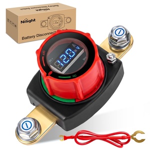 image:imageNilight Top Post Battery Disconnect Switch 12V48V 275A Kill Switch Negative ON Off Battery Cut Shut Off for Boat Car Vehicles RV Marine275A Side Post ONOff Switch wVoltmeter Display