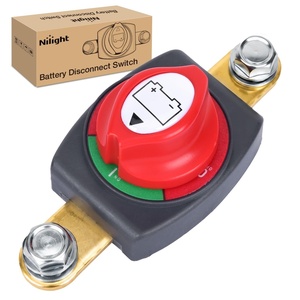image:imageNilight Top Post Battery Disconnect Switch 12V48V 275A Kill Switch Negative ON Off Battery Cut Shut Off for Boat Car Vehicles RV Marine275A Side Post ONOff Switch