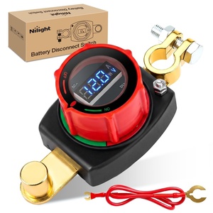 image:imageNilight Top Post Battery Disconnect Switch 12V48V 275A Kill Switch Negative ON Off Battery Cut Shut Off for Boat Car Vehicles RV Marine275A Top Post ONOff Switch wVoltmeter Display