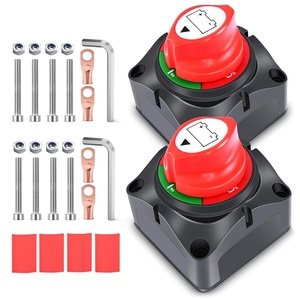 image:imageNilight Top Post Battery Disconnect Switch 12V48V 275A Kill Switch Negative ON Off Battery Cut Shut Off for Boat Car Vehicles RV Marine2Pcs OnOff Switch 275A