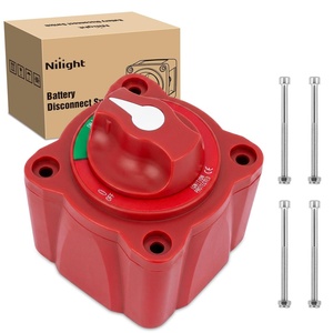 image:imageNilight Top Post Battery Disconnect Switch 12V48V 275A Kill Switch Negative ON Off Battery Cut Shut Off for Boat Car Vehicles RV Marine300A ONOff Switch Waterproof