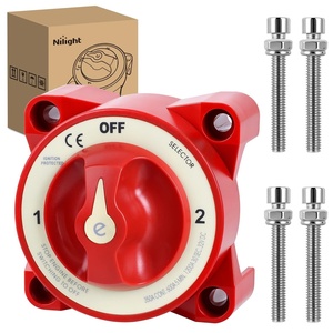 image:imageNilight Top Post Battery Disconnect Switch 12V48V 275A Kill Switch Negative ON Off Battery Cut Shut Off for Boat Car Vehicles RV Marine350A 32V 12OFF Battery Switch