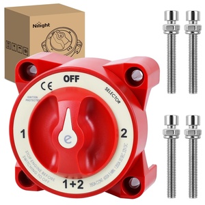 image:imageNilight Top Post Battery Disconnect Switch 12V48V 275A Kill Switch Negative ON Off Battery Cut Shut Off for Boat Car Vehicles RV Marine350A 32V 1Both2Off Battery Switch