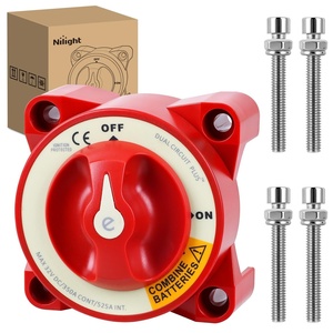 image:imageNilight Top Post Battery Disconnect Switch 12V48V 275A Kill Switch Negative ON Off Battery Cut Shut Off for Boat Car Vehicles RV Marine350A 32V ONOFFCombine Battery Switch