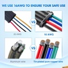 image:imageNilight 180PCS 10 Kits 4 Pin Waterproof Automotive Electrical Connector Kit Quick Connect and Disconnect Male Female Pin 2016AWG Terminal Wire Connectors for Car Truck Motorcycle Marine Boat4Pin Wire Harness 10Sets