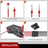 image:imageNilight 180PCS 10 Kits 4 Pin Waterproof Automotive Electrical Connector Kit Quick Connect and Disconnect Male Female Pin 2016AWG Terminal Wire Connectors for Car Truck Motorcycle Marine Boat6Pin Spark Plug Connector 78PCS