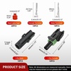 image:imageNilight 180PCS 10 Kits 4 Pin Waterproof Automotive Electrical Connector Kit Quick Connect and Disconnect Male Female Pin 2016AWG Terminal Wire Connectors for Car Truck Motorcycle Marine Boat1Pin Spark Plug Connector 60PCS