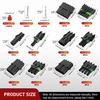 image:imageNilight 180PCS 10 Kits 4 Pin Waterproof Automotive Electrical Connector Kit Quick Connect and Disconnect Male Female Pin 2016AWG Terminal Wire Connectors for Car Truck Motorcycle Marine Boat12346Pin Spark Plug Connector 298PCS