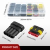 image:imageNilight 180PCS 10 Kits 4 Pin Waterproof Automotive Electrical Connector Kit Quick Connect and Disconnect Male Female Pin 2016AWG Terminal Wire Connectors for Car Truck Motorcycle Marine Boat4Pin Connector 200Pcs