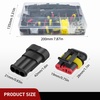 image:imageNilight 180PCS 10 Kits 4 Pin Waterproof Automotive Electrical Connector Kit Quick Connect and Disconnect Male Female Pin 2016AWG Terminal Wire Connectors for Car Truck Motorcycle Marine Boat3Pin Connector 200Pcs