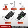 image:imageNilight 180PCS 10 Kits 4 Pin Waterproof Automotive Electrical Connector Kit Quick Connect and Disconnect Male Female Pin 2016AWG Terminal Wire Connectors for Car Truck Motorcycle Marine Boat2Pin Spark Plug Connector 100PCS