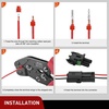 image:imageNilight 180PCS 10 Kits 4 Pin Waterproof Automotive Electrical Connector Kit Quick Connect and Disconnect Male Female Pin 2016AWG Terminal Wire Connectors for Car Truck Motorcycle Marine Boat2Pin Spark Plug Connector 100PCS