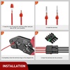 image:imageNilight 180PCS 10 Kits 4 Pin Waterproof Automotive Electrical Connector Kit Quick Connect and Disconnect Male Female Pin 2016AWG Terminal Wire Connectors for Car Truck Motorcycle Marine Boat4Pin Spark Plug Connector 180PCS