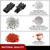 image:imageNilight 180PCS 10 Kits 4 Pin Waterproof Automotive Electrical Connector Kit Quick Connect and Disconnect Male Female Pin 2016AWG Terminal Wire Connectors for Car Truck Motorcycle Marine Boat12346Pin Spark Plug Connector 298PCS