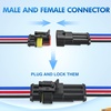 image:imageNilight 180PCS 10 Kits 4 Pin Waterproof Automotive Electrical Connector Kit Quick Connect and Disconnect Male Female Pin 2016AWG Terminal Wire Connectors for Car Truck Motorcycle Marine Boat3Pin Wire Harness 10Sets