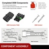 image:imageNilight 180PCS 10 Kits 4 Pin Waterproof Automotive Electrical Connector Kit Quick Connect and Disconnect Male Female Pin 2016AWG Terminal Wire Connectors for Car Truck Motorcycle Marine Boat3Pin Spark Plug Connector 140PCS